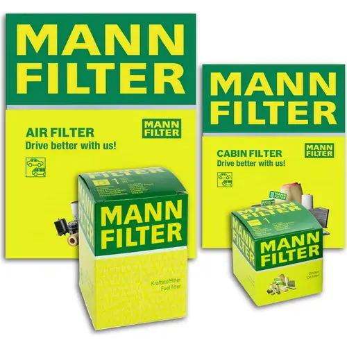 Mann Jaguar X-Type 2.0 D Mann-Filter Filtre Bakım Seti 2004-2009 4'lü Karbonlu